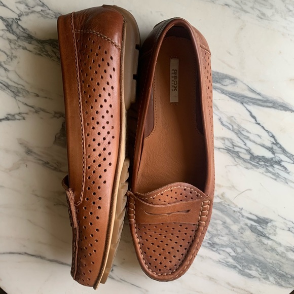 Geox Shoes - |GEOX Respira| Leather Penny Loafers